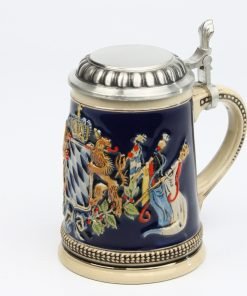 Löwen mit Fahnen HF bunt 0,5l