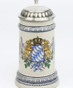 Alternative view of Euler grau 0,5l, Löwen mit Fahnen