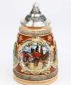 Alternative view of Schild bauchig groß, braun, SB